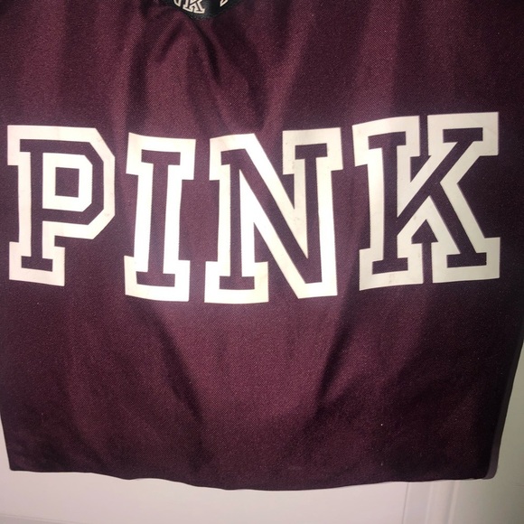 VS Pink Tote Bag burgundy and White Large - Picture 3 of 9